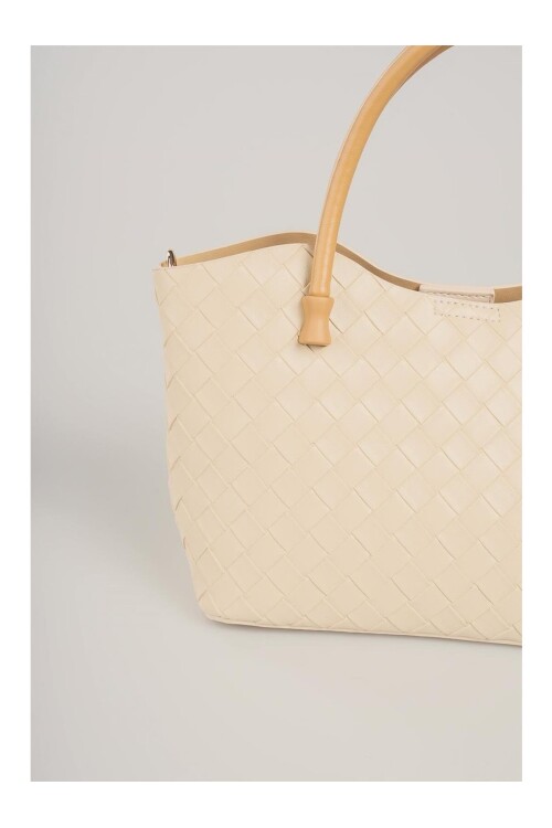 Bej Kadın El ve Omuz Çantası 17844