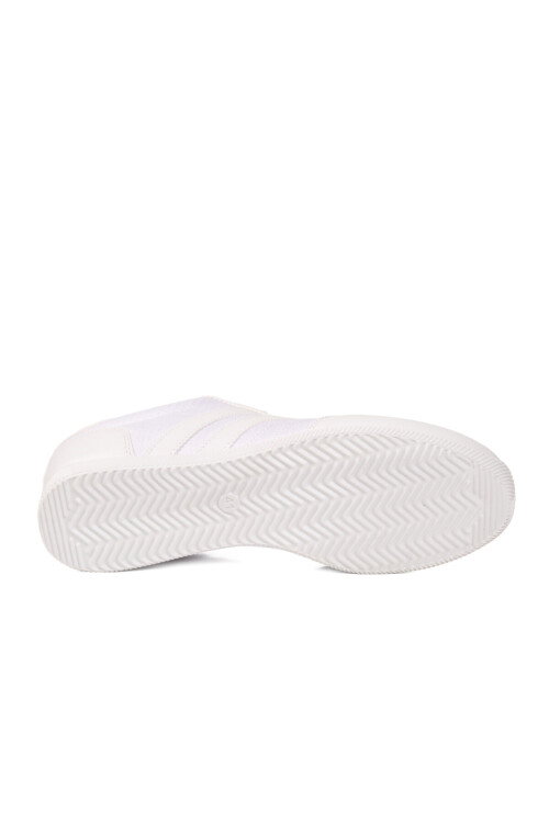 Beyaz Bağcıklı Hafif Esnek Erkek Spor Ayakkabı BST-2086 M