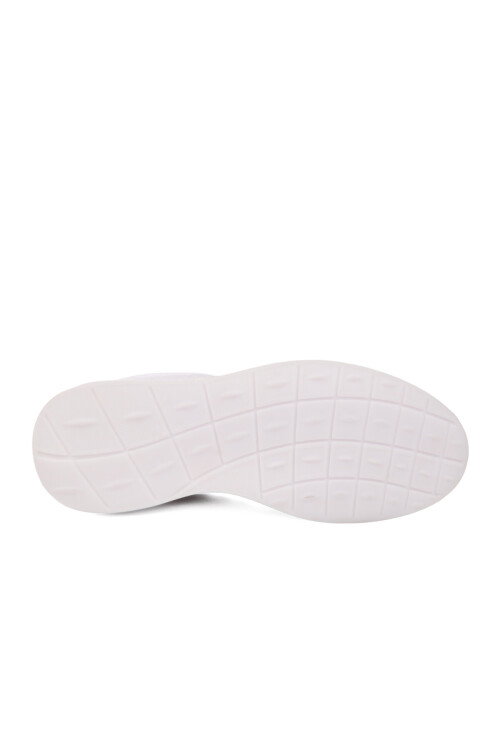 Beyaz-Beyaz Fileli Hafif Esnek Erkek Spor Ayakkabı BST-2088 M