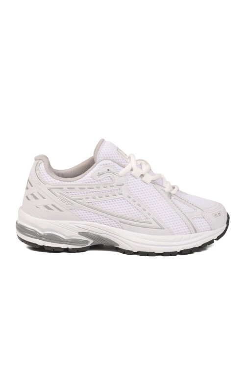 Beyaz Fileli Hafif Esnek Hafızalı Taban Unisex Spor Ayakkabı Ruth G