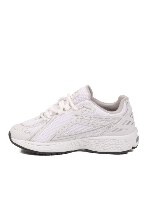 Beyaz Fileli Hafif Esnek Hafızalı Taban Unisex Spor Ayakkabı Ruth G