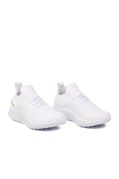 Beyaz Fileli Hafif Kolay Giyilebilir Unisex Spor Ayakkabı PC-32711 G