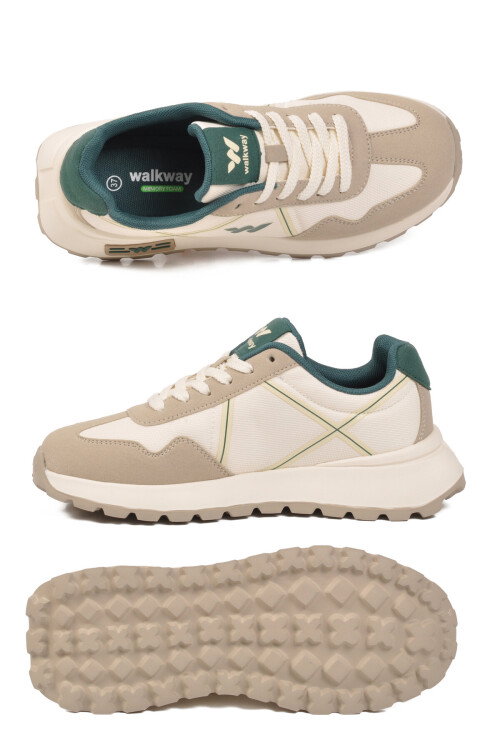 Beyaz Hafızalı Taban Hafif Esnek Unisex Spor Ayakkabı Muveon G