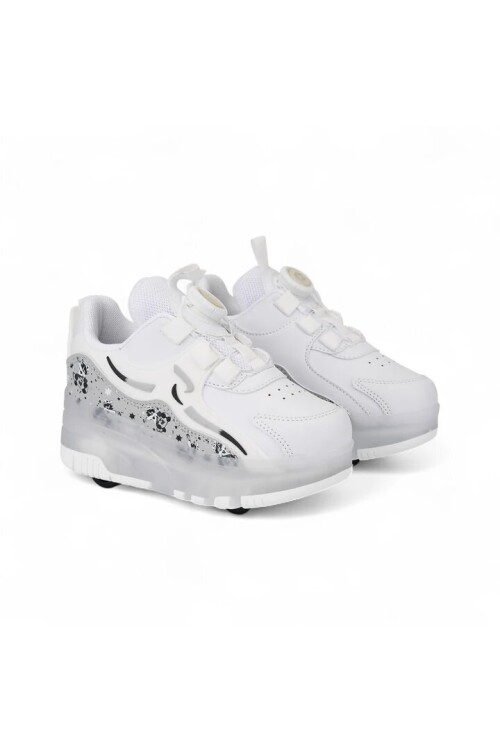 حذاء نيلز وايت لايت سكيت الرياضي التقويمي للجنسين والأطفال