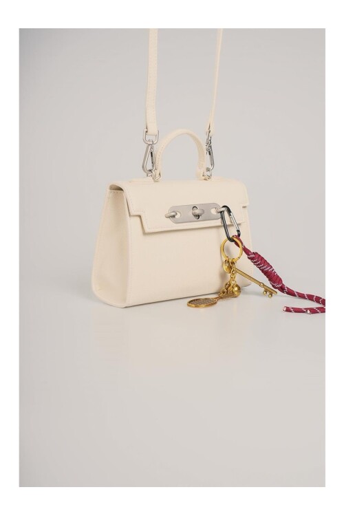 Beyaz Kadın El ve Omuz Çantası 18036