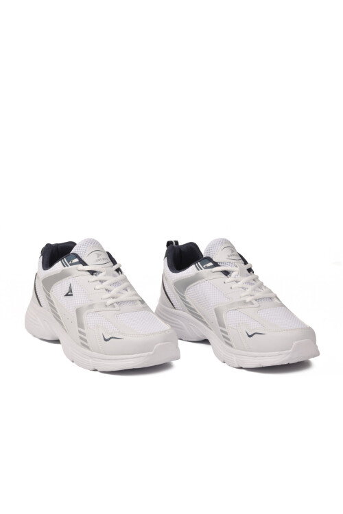 Beyaz Fileli Hafif Esnek Büyük Numara Erkek Spor Ayakkabı 2020 M