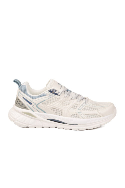 Beyaz Fileli Hafif Esnek Erkek Spor Ayakkabı 101 25021 Blausee M