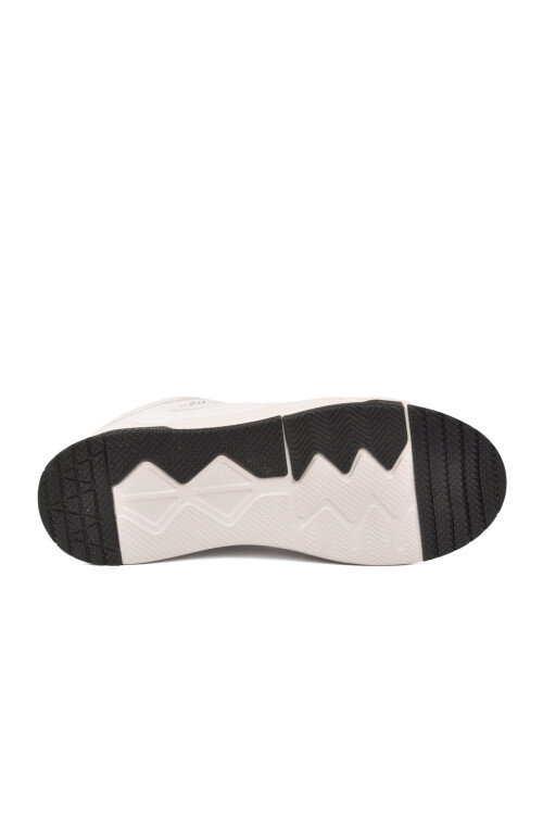 Beyaz Bağcıklı Bilek Boy Erkek Sneaker BNI-11196 M