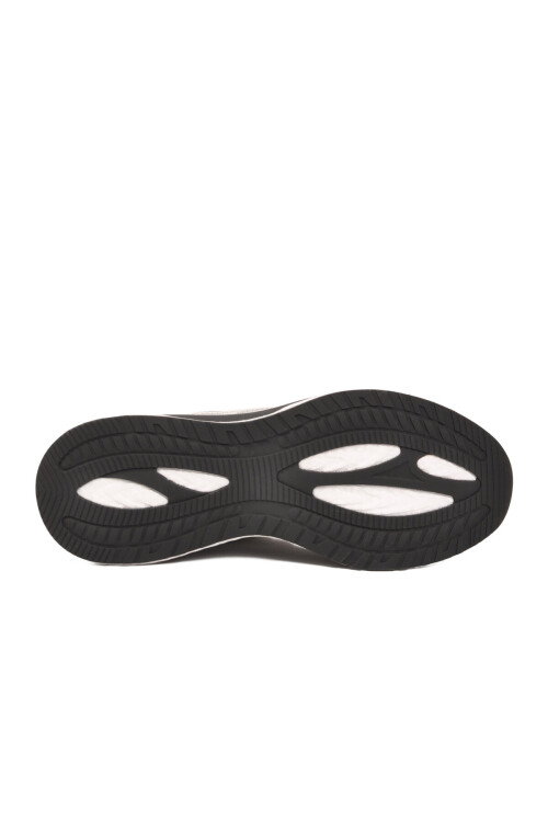 Beyaz Siyah Hafif Esnek Bağcıklı Erkek Spor Ayakkabı Amelıe 101 25087-M