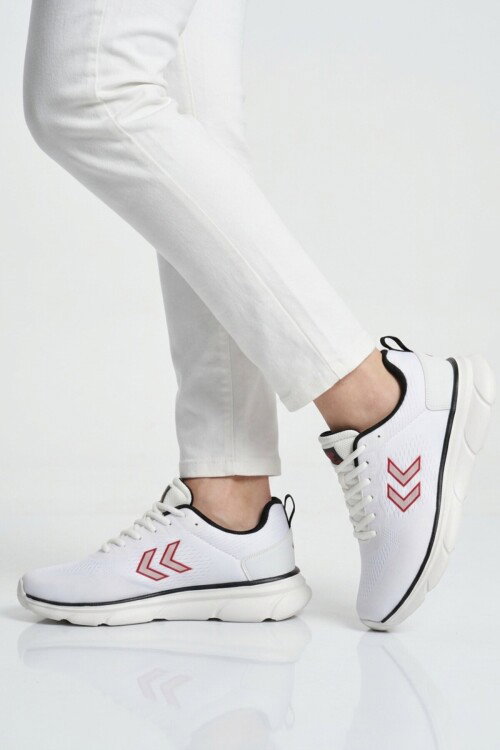 Beyaz Siyah Fileli Hafif Esnek Unisex Spor Ayakkabı 900882 Degas II