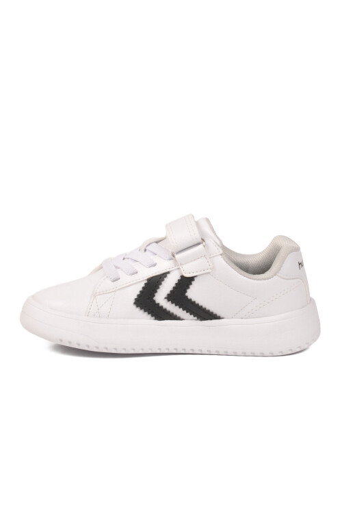 Beyaz Siyah Cırtlı Hafif Cilt Unisex Çocuk Spor Ayakkabı 900869 Hml Malmo Jr