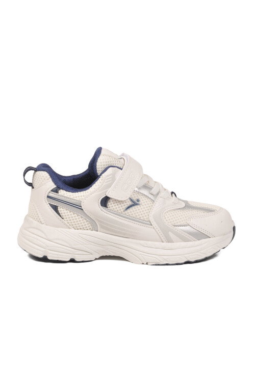 Beyaz Fileli Hafif Esnek Unisex Çocuk Spor Ayakkabı Terra F