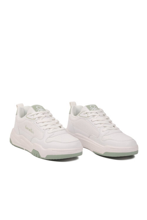 Beyaz Bağcıklı Hafif Erkek Spor Ayakkabı BNI-11505 M