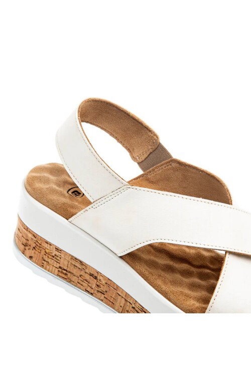 Beyaz Kadın Topuklu Sandalet 34211 Yangi Z