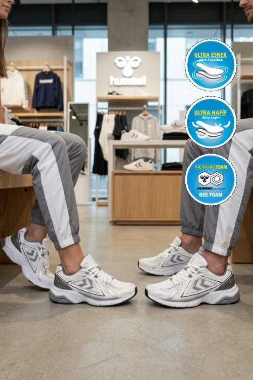 Beyaz Fileli Hafif Esnek Unisex Spor Ayakkabı 900794 Hml Performance 700