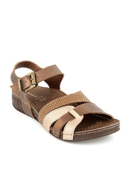 Bronz Kadın Sandalet 33218 Rhoas Z