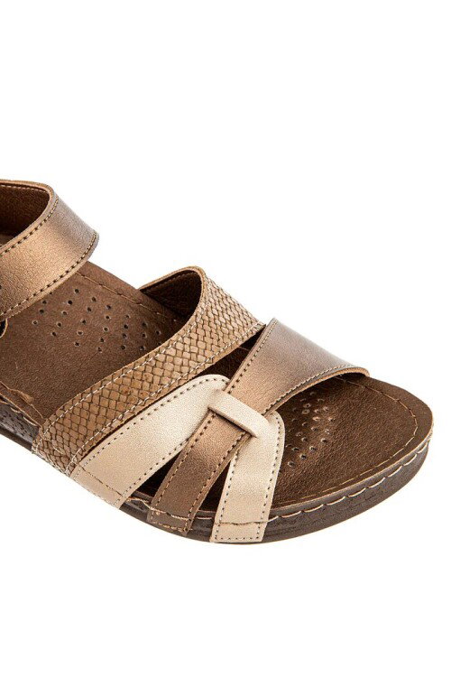 Bronz Kadın Sandalet 33218 Rhoas Z