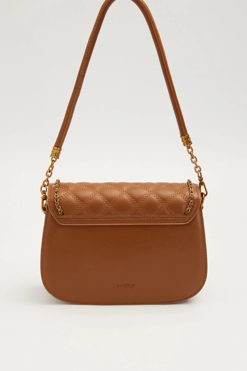 Premium Camel Kadın Omuz Çantası 930609