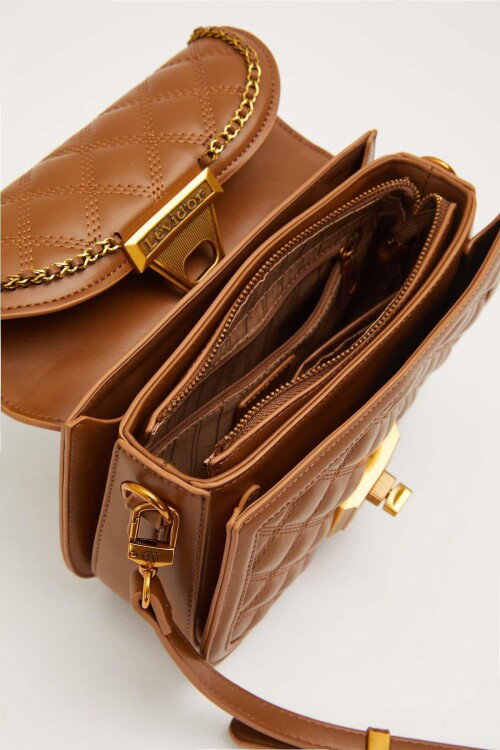 Premium Camel Kadın Omuz Çantası 930609