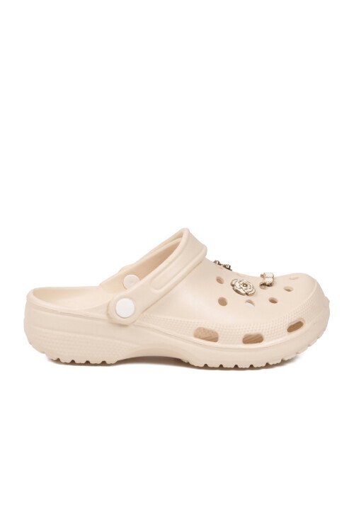 Ecru Eva Lightweight Womens Sabo Slippers 606 Z