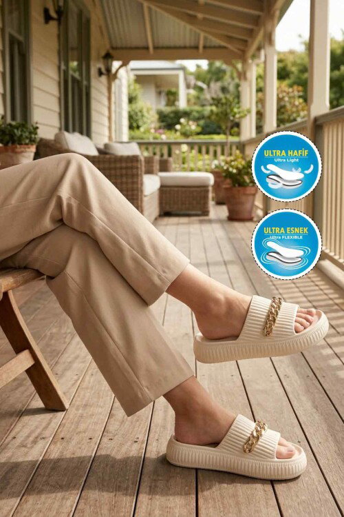 Ecru Lightweight Eva Womens Slippers 292 Z