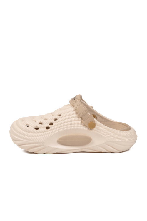 Ekru Kum Hafif Eva Unisex Sabo Terlik 9808 Z