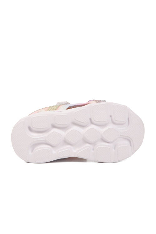 Renkli Cırtlı Işıklı Bebek Sandalet Pamela B