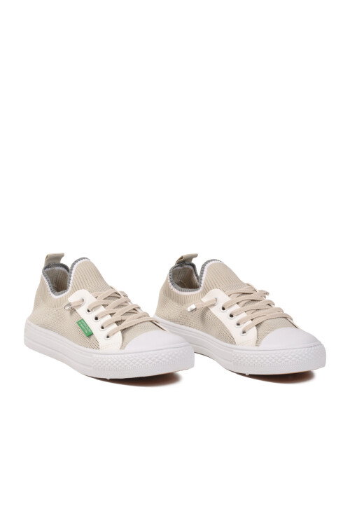 Gri Fileli Hava Alabilen Kadın Spor Ayakkabı BNI-10233 Z