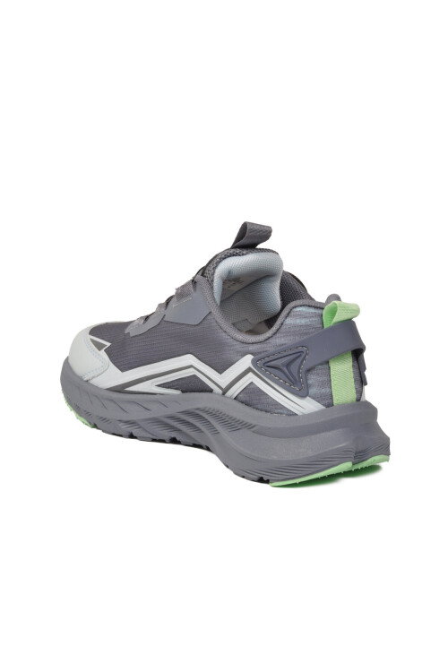 Gri Mekanizma Misina Bağcıklı Erkek Çocuk Spor Ayakkabı 25001 F