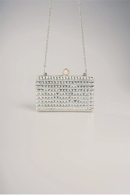 Gümüş Kadın Omuz Askılı El Çantası 17874