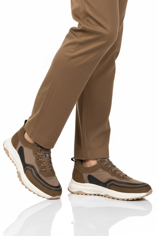 Haki Hakiki Deri Erkek Casual Ayakkabı 2604 M