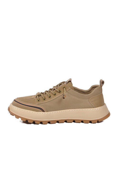 Haki Fileli Esnek Hava Alabilen Erkek Casual Ayakkabı 26Y514 M