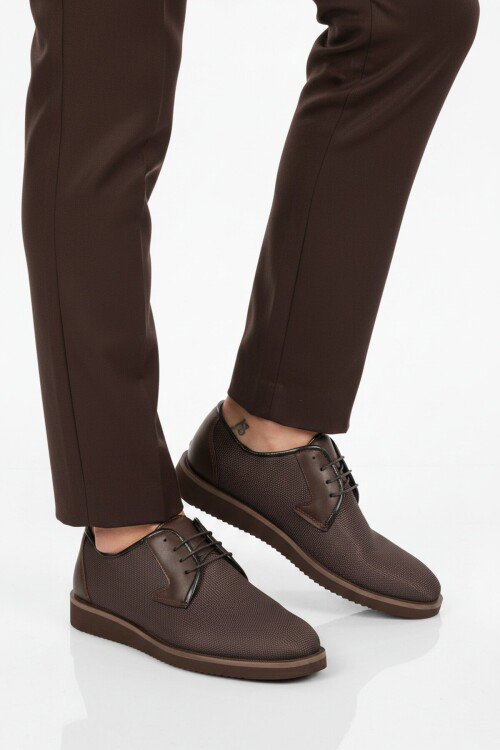 Kahve Bağcıklı Erkek Casual Ayakkabı 232 M