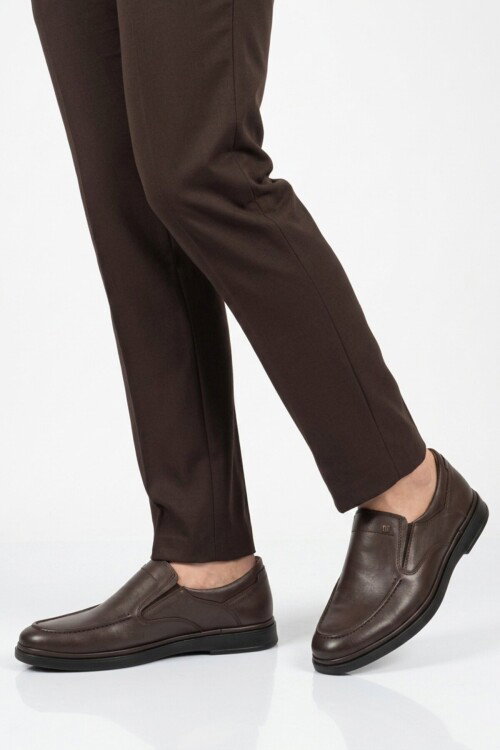 Kahve Hakiki Deri Erkek Casual Ayakkabı 327 M