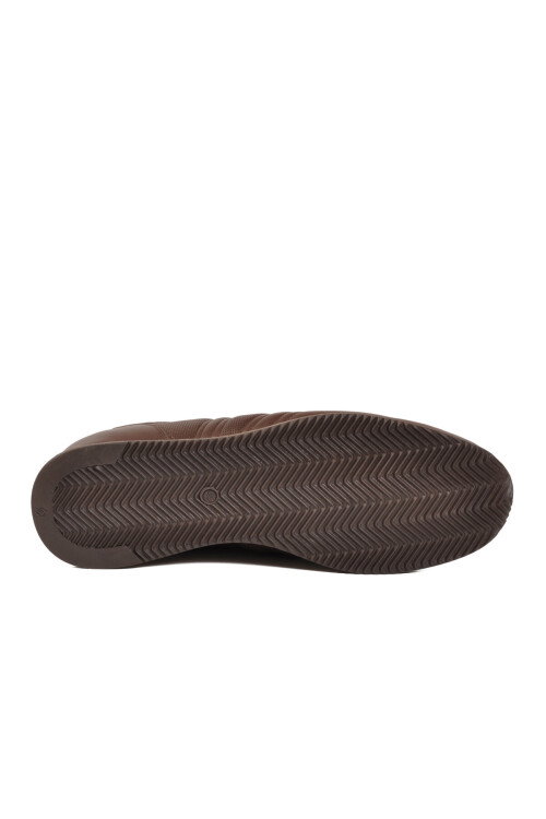 Kahve Hakiki Deri Büyük Numara Erkek Günlük Ayakkabı 2146 M