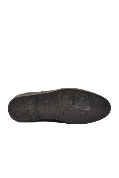 Kahve Geniş Kalıp Hakiki Deri Erkek Casual Ayakkabı 333 M