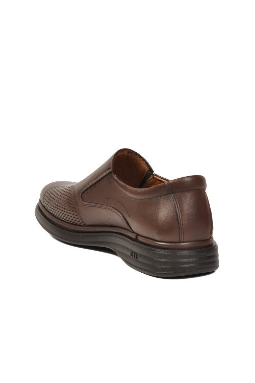 Kahve Hakiki Deri Erkek Casual Ayakkabı 410 M