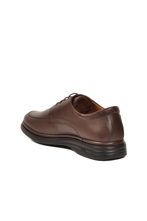 Kahve Hakiki Deri Bağcıklı Erkek Casual Ayakkabı 417 M