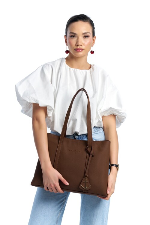 Kahve Kadın Omuz Çantası CN7653T