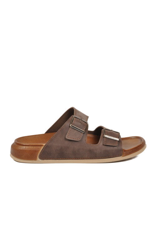 Kahve Yumuşak Taban Hafif Anatomik Erkek Terlik 305-2002 M