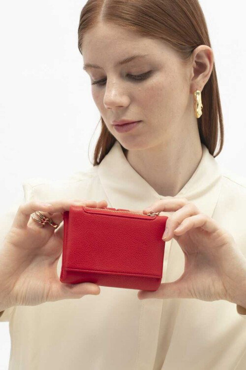 Kırmızı Kadın Cüzdan BNT-1721