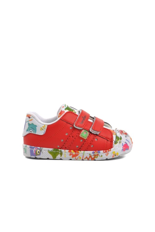 Kırmızı Cırtlı Hafif Bebek Spor Ayakkabı BN-30965 B