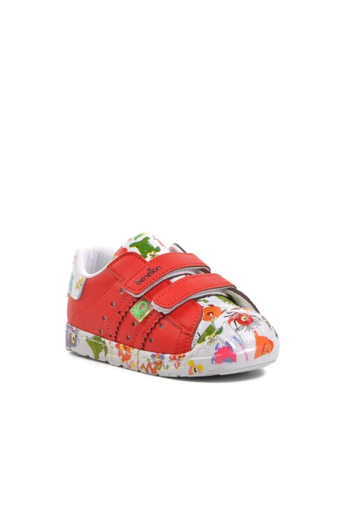 Kırmızı Cırtlı Hafif Bebek Spor Ayakkabı BN-30965 B