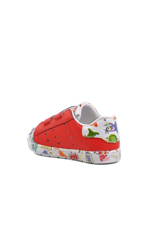 Kırmızı Cırtlı Hafif Bebek Spor Ayakkabı BN-30965 B