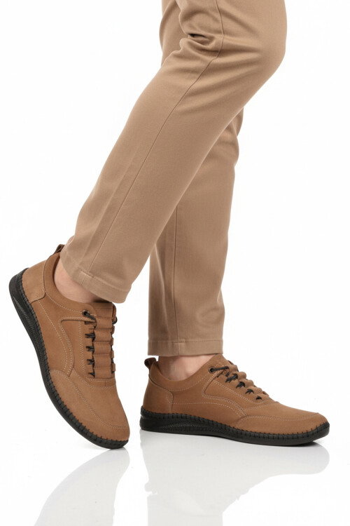 Premium Kum Hakiki Deri Erkek Casual Ayakkabı 2101 M