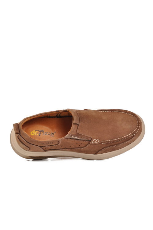 Kum Nubuk Siyah Hakiki Deri Ortopedik Casual Ayakkabı 255301 M