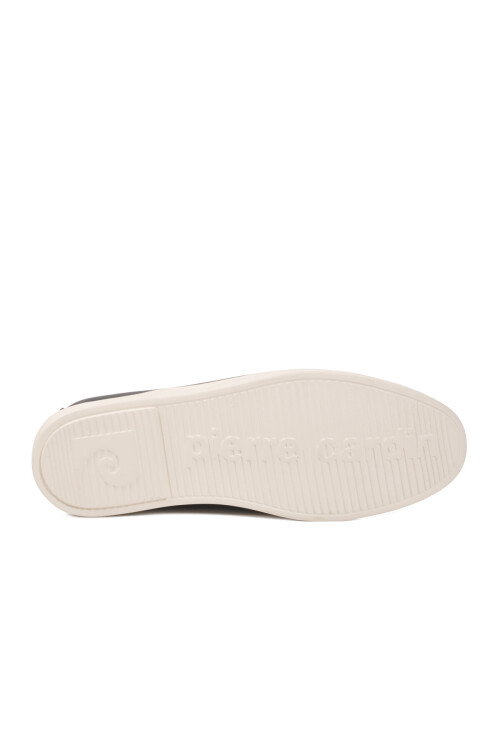 Navy Blue Genuine Leather Mens Casual Shoes 191074 M