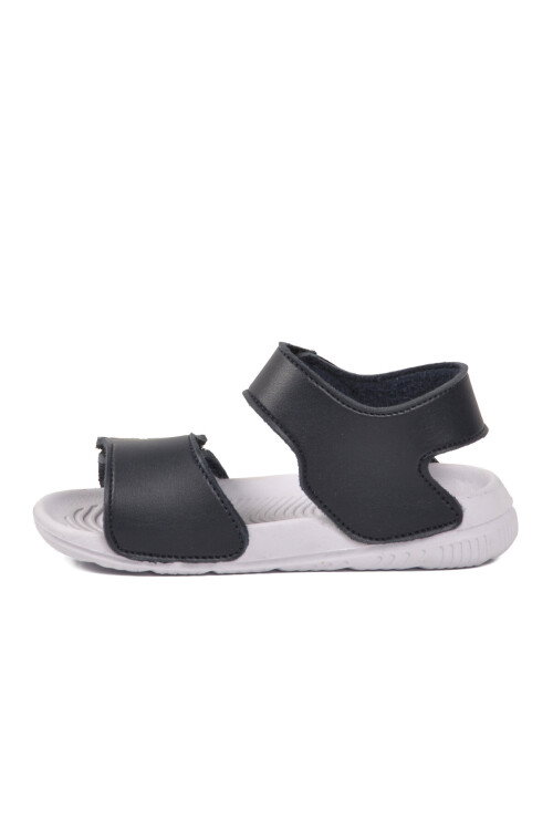 Lacivert Cırtlı Kız Bebek Sandalet BN-1252 B