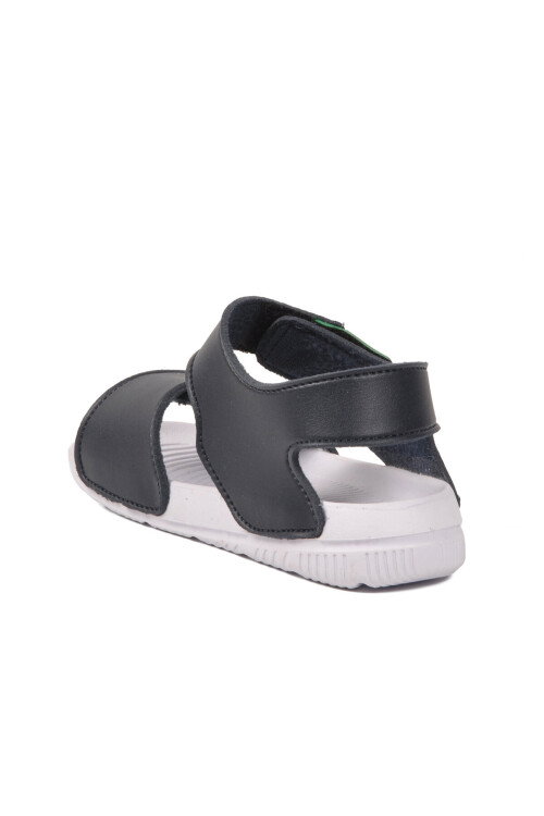 Lacivert Cırtlı Kız Bebek Sandalet BN-1252 B