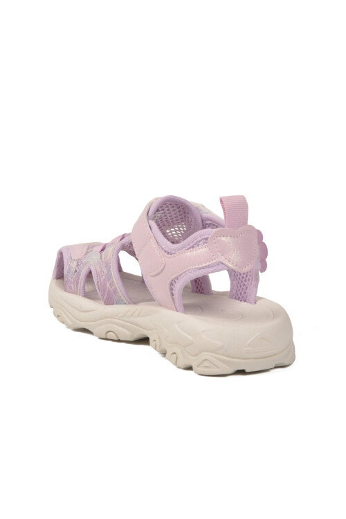 Lila Cırtlı Hafif Kız Çocuk Sandalet BNI-11408 P